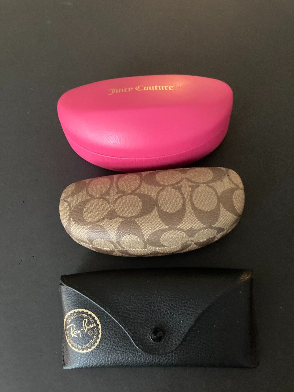 COACH, JUICY COUTURE RAY BAN  EYEGLASS CASES